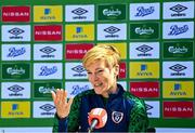 4 June 2021; Republic of Ireland WNT manager Vera Pauw during the Republic of Ireland Women squad announcement at FAI Headquarters in Abbotstown, Dublin. Photo by Eóin Noonan/Sportsfile