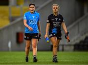 29 May 2021; Olwen Carey, left, and Abby Sheils of Dublin after the Lidl Ladies National Football League Division 1B Round 1 match between Cork and Dublin at Páirc Ui Chaoimh in Cork. Photo by Eóin Noonan/Sportsfile