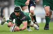 4 June 2021; Eoghan Masterson of Connacht gathers a loose ball during the Guinness PRO14 Rainbow Cup match between Connacht and Ospreys at The Sportsground in Galway. Photo by Piaras Ó Mídheach/Sportsfile