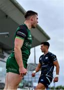 4 June 2021; Peter Sullivan of Connacht celebrastes after scoring his side's fourth try during the Guinness PRO14 Rainbow Cup match between Connacht and Ospreys at The Sportsground in Galway. Photo by Sam Barnes/Sportsfile