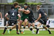 4 June 2021; Tom Daly of Connacht is tackled by Rhys Webb of Ospreys during the Guinness PRO14 Rainbow Cup match between Connacht and Ospreys at The Sportsground in Galway. Photo by Piaras Ó Mídheach/Sportsfile