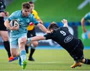 04 June 2021; Luke McGrath of Leinster is tackled by George Horne of Glasgow Warriors during the Guinness PRO14 Rainbow Cup match between Glasgow Warriors and Leinster at Scotstoun Stadium in Glasgow, Scotland. Photo by Ross MacDonald/Sportsfile