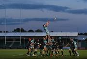 4 June 2021; James Ryan of Leinster wins possession in a lineout during the Guinness PRO14 Rainbow Cup match between Glasgow Warriors and Leinster at Scotstoun Stadium in Glasgow, Scotland. Photo by Ross MacDonald/Sportsfile