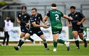 4 June 2021; Stephen Myler of Ospreys in action against Shane Delahunt of Connacht during the Guinness PRO14 Rainbow Cup match between Connacht and Ospreys at The Sportsground in Galway. Photo by Piaras Ó Mídheach/Sportsfile