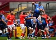 28 May 2021; Seb Davies of Cardiff Blues during the Guinness PRO14 Rainbow Cup match between Munster and Cardiff Blues at Thomond Park in Limerick. Photo by Piaras Ó Mídheach/Sportsfile