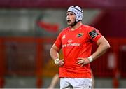 28 May 2021; Fineen Wycherley of Munster during the Guinness PRO14 Rainbow Cup match between Munster and Cardiff Blues at Thomond Park in Limerick. Photo by Piaras Ó Mídheach/Sportsfile