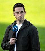 29 May 2021; Eir sport analyst, and former Armagh footballer, Aaron Kernan before the Allianz Football League Division 1 North Round 3 match between Armagh and Donegal at the Athletic Grounds in Armagh. Photo by Piaras Ó Mídheach/Sportsfile