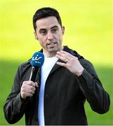 29 May 2021; Eir sport analyst, and former Armagh footballer, Aaron Kernan before the Allianz Football League Division 1 North Round 3 match between Armagh and Donegal at the Athletic Grounds in Armagh. Photo by Piaras Ó Mídheach/Sportsfile