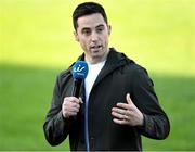 29 May 2021; Eir sport analyst, and former Armagh footballer, Aaron Kernan before the Allianz Football League Division 1 North Round 3 match between Armagh and Donegal at the Athletic Grounds in Armagh. Photo by Piaras Ó Mídheach/Sportsfile