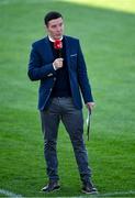 29 May 2021; Eir sport presenter Connor Morris before the Allianz Football League Division 1 North Round 3 match between Armagh and Donegal at the Athletic Grounds in Armagh. Photo by Piaras Ó Mídheach/Sportsfile