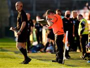 29 May 2021; Armagh manager Kieran McGeeney reacts in the closing moments of the Allianz Football League Division 1 North Round 3 match between Armagh and Donegal at the Athletic Grounds in Armagh. Photo by Piaras Ó Mídheach/Sportsfile