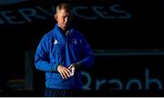4 June 2021; Leinster head coach Leo Cullen ahead of the match during the Guinness PRO14 Rainbow Cup match between Glasgow Warriors and Leinster at Scotstoun Stadium in Glasgow, Scotland. Photo by Ross MacDonald/Sportsfile