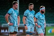 4 June 2021; James Ryan, Josh Murphy and Michael Bent of Leinster in action during the Guinness PRO14 Rainbow Cup match between Glasgow Warriors and Leinster at Scotstoun Stadium in Glasgow, Scotland. Photo by Ross MacDonald/Sportsfile