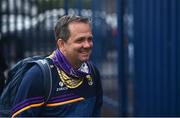 5 June 2021; Wexford manager Davy Fitzgerald arrives prior to the Allianz Hurling League Division 1 Group B Round 4 match between Antrim and Wexford at Corrigan Park in Belfast. Photo by David Fitzgerald/Sportsfile