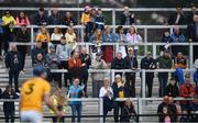 5 June 2021; Supporters watch on during the Allianz Hurling League Division 1 Group B Round 4 match between Antrim and Wexford at Corrigan Park in Belfast. Photo by David Fitzgerald/Sportsfile