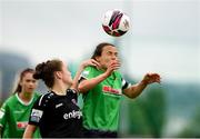 5 June 2021; Áine O'Gorman of Peamount United in action against Ciara Rossiter of Wexford Youths during the SSE Airtricity Women's National League match between Peamount United and Wexford Youths at PLR Park in Greenogue, Dublin. Photo by Matt Browne/Sportsfile