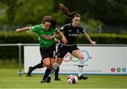 5 June 2021; Lauren Dwyer of Wexford Youths in action against Áine O'Gorman of Peamount United during the SSE Airtricity Women's National League match between Peamount United and Wexford Youths at PLR Park in Greenogue, Dublin. Photo by Matt Browne/Sportsfile