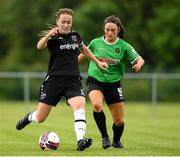 5 June 2021; Kylie Murphy of Wexford Youths in action against Alannah McEvoy of Peamount United during the SSE Airtricity Women's National League match between Peamount United and Wexford Youths at PLR Park in Greenogue, Dublin. Photo by Matt Browne/Sportsfile