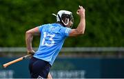 5 June 2021; Cian Boland of Dublin celebrates scoring his side's second goal during the Allianz Hurling League Division 1 Group B Round 4 match between Dublin and Clare at Parnell Park in Dublin. Photo by Piaras Ó Mídheach/Sportsfile