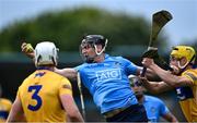 5 June 2021; Danny Sutcliffe of Dublin is tackled by Rory Hayes of Clare during the Allianz Hurling League Division 1 Group B Round 4 match between Dublin and Clare at Parnell Park in Dublin. Photo by Piaras Ó Mídheach/Sportsfile