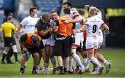 5 June 2021; Ian Madigan of Ulster celebrates his winning penalty with team-mates after the Guinness PRO14 Rainbow Cup match between Edinburgh and Ulster at BT Murrayfield Stadium in Edinburgh, Scotland. Photo by Paul Devlin/Sportsfile