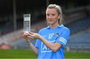 5 June 2021; Lidl Player of the Match Caoimhe O'Connor of Dublin with her award following her side's victory over Tipperary during their Lidl Ladies Football National League Division 1B Round 3 match at Semple Stadium in Thurles, Tipperary. Photo by Seb Daly/Sportsfile