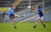 5 June 2021; Hannah Tyrrell of Dublin in action against Maria Curley of Tipperary during the Lidl Ladies Football National League Division 1B Round 3 match between Tipperary and Dublin at Semple Stadium in Thurles, Tipperary. Photo by Seb Daly/Sportsfile
