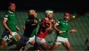 5 June 2021; Shane Kingston of Cork is tackled by Tom Morrissey and Colin Coughlan of Limerick, left, during the Allianz Hurling League Division 1 Group A Round 4 match between Limerick and Cork at LIT Gaelic Grounds in Limerick. Photo by Ray McManus/Sportsfile