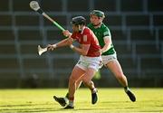5 June 2021; Niall Cashman of Cork in action against William O’Donoghue of Limerick during the Allianz Hurling League Division 1 Group A Round 4 match between Limerick and Cork at LIT Gaelic Grounds in Limerick. Photo by Eóin Noonan/Sportsfile