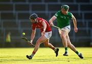 5 June 2021; Niall Cashman of Cork in action against William O’Donoghue of Limerick during the Allianz Hurling League Division 1 Group A Round 4 match between Limerick and Cork at LIT Gaelic Grounds in Limerick. Photo by Eóin Noonan/Sportsfile