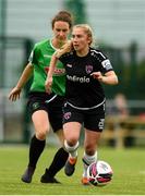 5 June 2021; Ellen Molloy of Wexford Youths in action against Karen Duggan of Peamount United during the SSE Airtricity Women's National League match between Peamount United and Wexford Youths at PLR Park in Greenogue, Dublin. Photo by Matt Browne/Sportsfile