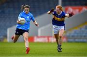 5 June 2021; Sinead Aherne of Dublin in action against Emma Cronin of Tipperary during the Lidl Ladies Football National League Division 1B Round 3 match between Tipperary and Dublin at Semple Stadium in Thurles, Tipperary. Photo by Seb Daly/Sportsfile