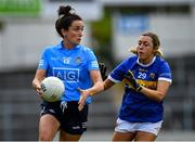 5 June 2021; Niamh McEvoy of Dublin in action against Clodagh Horgan of Tipperary during the Lidl Ladies Football National League Division 1B Round 3 match between Tipperary and Dublin at Semple Stadium in Thurles, Tipperary. Photo by Seb Daly/Sportsfile