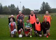 10 June 2021; Back row, from left, Seamus McMahon, Ciaran McMahon, Seamus Sweeney, Paulinus Curran and front row, from left, Neil McManus, Declan Moane, Darren McGovern, Eamonn Brogan and Colm O'Reilly at the GAA for Dads & Lads Launch at St. Patricks GFC in Donagh, Fermanagh. Photo by David Fitzgerald/Sportsfile