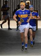 6 June 2021; Tipperary captain Séamus Callanan leads his side out before their Allianz Hurling League Division 1 Group A Round 4 match against Westmeath at TEG Cusack Park in Mullingar, Westmeath. Photo by Seb Daly/Sportsfile