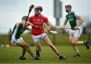 6 June 2021; Paul Matthews of Louth in action against Dylan Bannon of Fermanagh during the Allianz Hurling League Roinn 3B match between Louth and Fermanagh at Louth Centre of Excellence in Darver, Louth. Photo by David Fitzgerald/Sportsfile