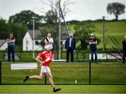 6 June 2021; Uachtarán Chumann Lúthchleas Gael Larry McCarthy, second from right, looks on during the Allianz Hurling League Roinn 3B match between Louth and Fermanagh at Louth Centre of Excellence in Darver, Louth. Photo by David Fitzgerald/Sportsfile