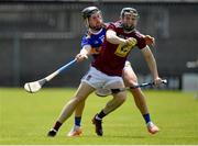 6 June 2021; Robbie Greville of Westmeath in action against Dan McCormack of Tipperary during the Allianz Hurling League Division 1 Group A Round 4 match between Westmeath and Tipperary at TEG Cusack Park in Mullingar, Westmeath. Photo by Seb Daly/Sportsfile
