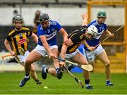 6 June 2021; Lee Cleere of Laois in action against Liam Blanchfield of Kilkenny during the Allianz Hurling League Division 1 Group B Round 4 match between Kilkenny and Laois at UPMC Nowlan Park in Kilkenny. Photo by Eóin Noonan/Sportsfile
