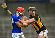 6 June 2021; James Bergin of Kilkenny with Jack Kelly of Laois during the Allianz Hurling League Division 1 Group B Round 4 match between Kilkenny and Laois at UPMC Nowlan Park in Kilkenny. Photo by Eóin Noonan/Sportsfile