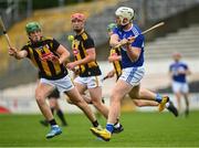6 June 2021; Ciaran McEvoy of Laois in action against Eoin Cody of Kilkenny during the Allianz Hurling League Division 1 Group B Round 4 match between Kilkenny and Laois at UPMC Nowlan Park in Kilkenny. Photo by Eóin Noonan/Sportsfile