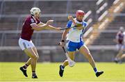 6 June 2021; Seamus Keating of Waterford in action against Gearoid McInerney of Galway during the Allianz Hurling League Division 1 Group A Round 4 match between Galway and Waterford at Pearse Stadium in Galway. Photo by Ramsey Cardy/Sportsfile