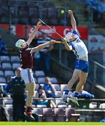 6 June 2021; Shane Bennett of Waterford in action against Shane Cooney of Galway during the Allianz Hurling League Division 1 Group A Round 4 match between Galway and Waterford at Pearse Stadium in Galway. Photo by Ramsey Cardy/Sportsfile