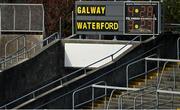 6 June 2021; A view of the final scoreboard following the Allianz Hurling League Division 1 Group A Round 4 match between Galway and Waterford at Pearse Stadium in Galway. Photo by Ramsey Cardy/Sportsfile