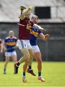 6 June 2021; Robbie Greville of Westmeath in action against Dan McCormack of Tipperary during the Allianz Hurling League Division 1 Group A Round 4 match between Westmeath and Tipperary at TEG Cusack Park in Mullingar, Westmeath. Photo by Seb Daly/Sportsfile
