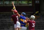 6 June 2021; Jason Forde of Tipperary in action against Darragh Egerton, left, and Tommy Gallagher of Westmeath during the Allianz Hurling League Division 1 Group A Round 4 match between Westmeath and Tipperary at TEG Cusack Park in Mullingar, Westmeath. Photo by Seb Daly/Sportsfile