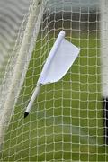 5 June 2021; A white flag, point, rests in the net before the Allianz Hurling League Division 1 Group A Round 4 match between Limerick and Cork at LIT Gaelic Grounds in Limerick. Photo by Ray McManus/Sportsfile