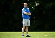 7 June 2021; Leinster head coach Leo Cullen during squad training at UCD in Dublin. Photo by David Fitzgerald/Sportsfile