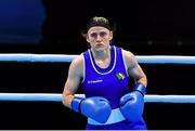 7 June 2021; Michaela Walsh of Ireland during her featherweight semi-final bout against Stanimira Petrova of Bulgaria on day four of the Road to Tokyo European Boxing Olympic qualifying event at Le Grand Dome in Paris, France. Photo by Baptiste Fernandez/Sportsfile