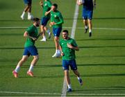 7 June 2021; Troy Parrott during a Republic of Ireland training session at Szusza Ferenc Stadion in Budapest, Hungary. Photo by Alex Nicodim/Sportsfile